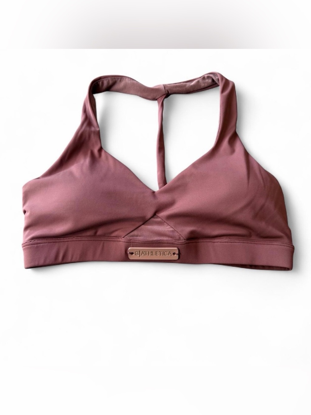 G|Athletica Dusty Rose Sports Bra S Strappy Athletic Yoga Activewear